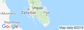 Zanzibar Central/south map